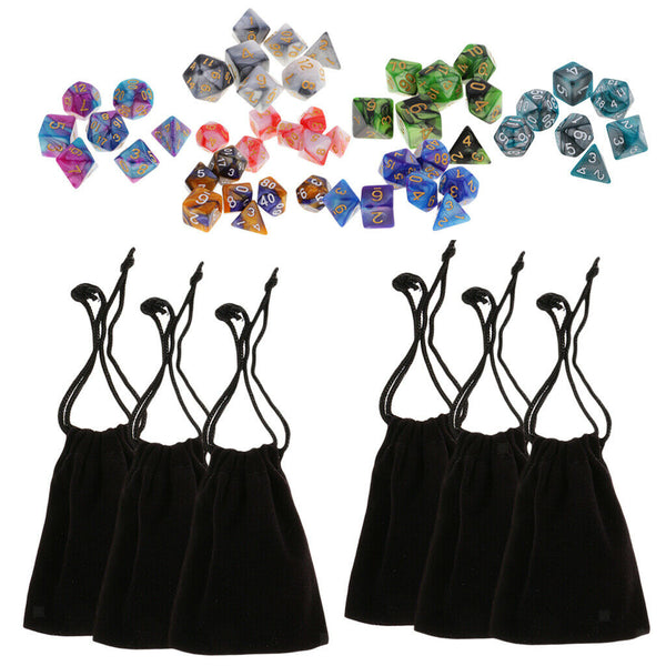 49 Pcs Dual Color Polymeric Dice 16mm For Board Games Dragons