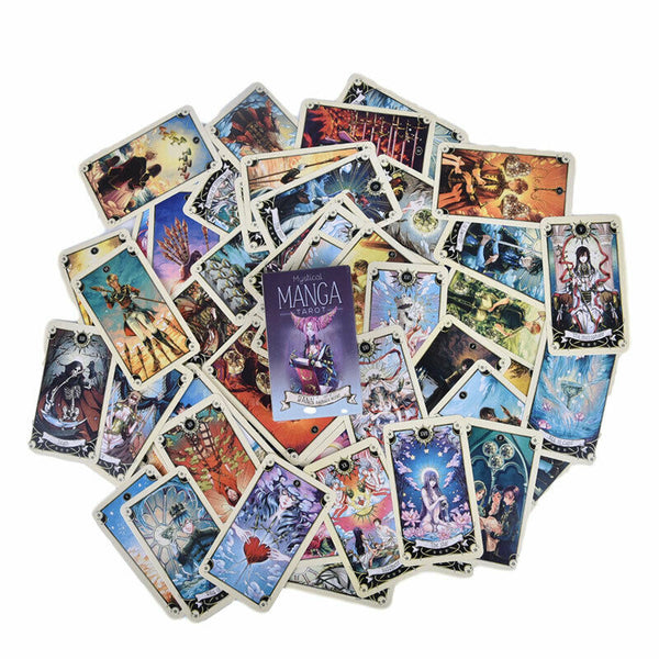 78pcs Tarot Cards Mystical Manga Tarot Cards Party Tarot Deck Supplies Engl Ew