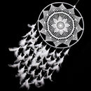 36.6'' Big Size White Handmade Dream Catcher With Feathers