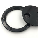 6" Marine Boat Screw Out Twist Out Deck Plate Inspection Hatch Access Black