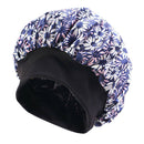 Women Floral Night Sleep Cap Hair Bonnet Hat Head Cover Turban Wrap Navy