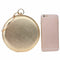 Round Shaped Women Evening Bags Diamonds Simple Clutches Chain Shoulder BagsI3J2