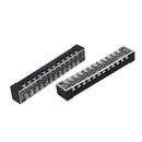 5 Pcs Dual Row 12 Position Barrier Screw Terminal Strip 600V 15A P7R2