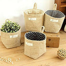 Non-woven fabric Storage Basket Bag Foldable Storage Basket Bag with Handle N2R7