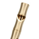 Brass Bamboo Shape Key Chain Whistle SOS Survival EDC Tool A