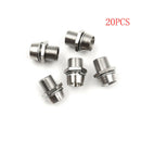 20pcs 5mm Round Chrome Metal LED Lamp Light Emitting Diode Bezel Holder FT