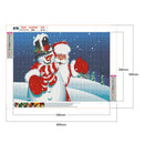 5D Diamond Painting Full Round Drill Mosaic DIY Christmas Snowman (A836)