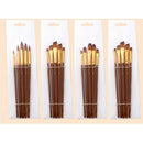 Nylon Hair Oil Paint Brush Pen Set Wooden Handle Watercolor Acrylic Paintin Q1P5