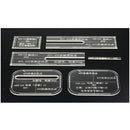 6Pcs Acrylic DIY Moldeling Template Set Leather Bag Pattern Leather Craft