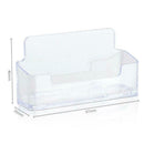 Acrylic Business Card Holder Transparent Desk Shelf Box Storage Display Stand