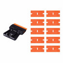 3X(100Pcs Double Edged Blade Auto Glass Cleaning Razor Scraper Foil Film Wr