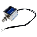 DC 12V 2A Push Pull Type Open Frame Solenoid Electromagnet 10mm 150g F7G9