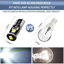 10pcs T10 1W 3030 3SMD Canbus Car LED Reading License Light Bulbs (White)