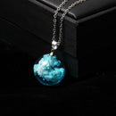Fashion Transparent Sky Cloud Round Necklace Glow in the Dark Necklace Jew  Nw