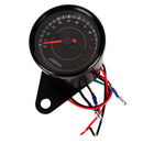 Motorcycle Black Tachometer Gauge 13000 RPM with Bracket for Cafe Racer ATV UTV