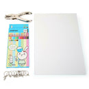 DIY Hand Drawing Shrinks Film Plastic Sheet Dink Art Coloe Pencil Painting