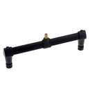 Steel 2 Rod Buzz Bar, 2 Rod Fixed Fishing Buzz Bar for Bite Alarm/Rod Holder
