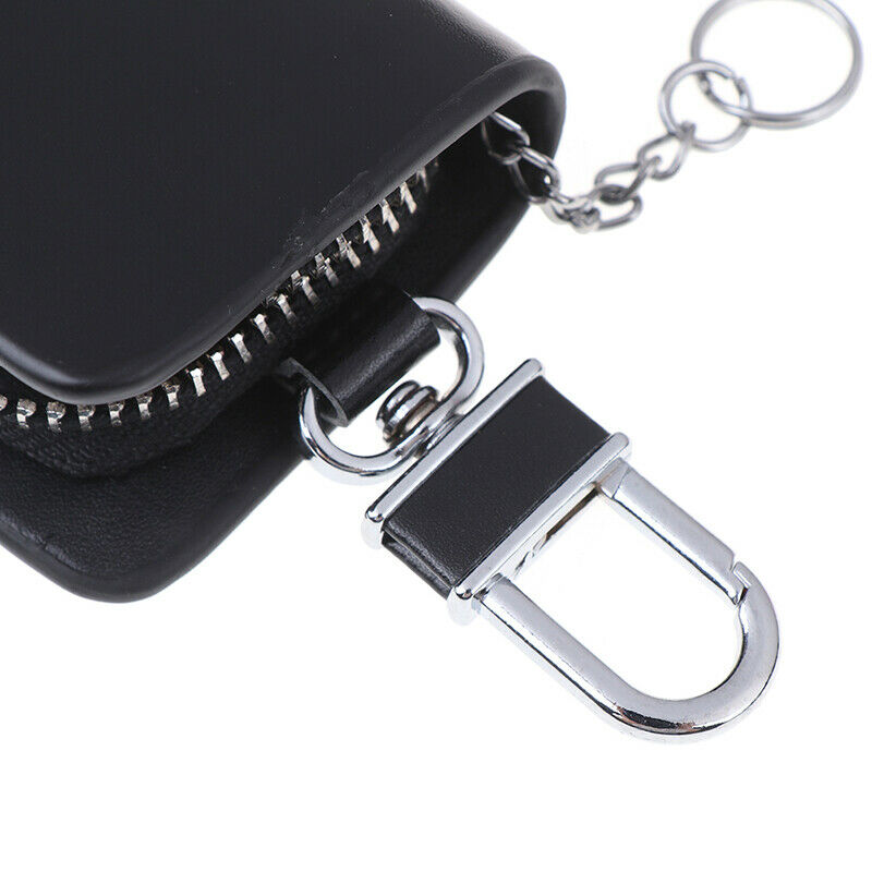 Realistic Leather Men's Car Key Bag Zipper Bag Storage Bag Car Key Bag WaJ Gw