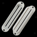 Set of 3 Guitar Pickup Cover Dual Rail Protector for ST TL Guitar Part White