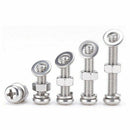 High quality 160pcs M2M2.5M3M4M5 A2 SS SEM Phillips Pan Head Screws Nut qwe TBT