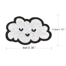 cloud patches for clothing iron on embroidered sew applique cute DIY'accessoryJR
