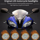 4Led Headlight Dc 12V-85V Round Lights Motorcycle Locomotive Spotlight Assi A4D6