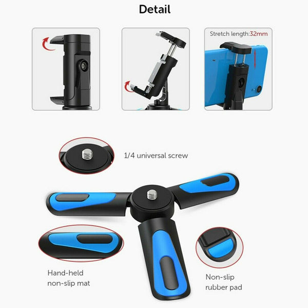 Adjustable Portable Tripod Desktop Stand Desk Holder Stabilizer For Cell Phone b