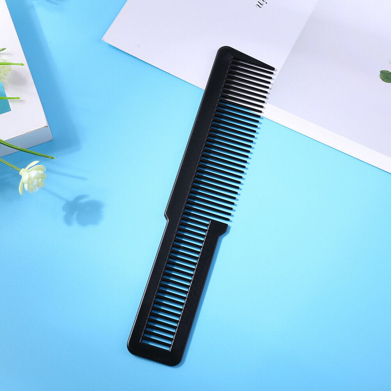 Hairdressing Carbon Anti-static Comb Wide Tooth Hair Clipper Comb (Black) A
