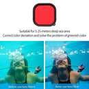 Aqua Filter Set Red Magenta Snorkel Filters for GoPro Hero 9 Action Camera