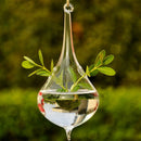 Water Drop Glass Hanging Vase Bottle Terrarium Container Plant Flower Diy T M7O5