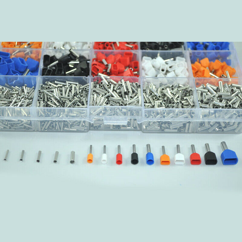 2340Pcs/Lot Mixed Ferrule Kit Electrical Crimp Crimper Cord Wire End Termin H7T1
