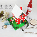 Christmas Ornamental Wooden Christmas House LED Light Strip Xmas Decoration