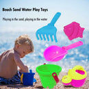 5pcs Kids Beach Sand Water Play Toys Bucket Spade Shovel Rake Set Gifts