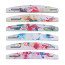 6Pcs Professional Nail Files, 80/100/150/180/240/320 Grit, Double Sided Washable