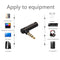 90 Degree Right Angled Audio Adapter Audio Microphone Jack Stereo Plug Connector