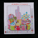 Stamped Cross Stitch Kits With Pre-printed Pattern - Cactuses 14CT 34x35cm