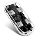 USB Hub Transparent USB3.0 Adapter 4 Port USB Combo TF SD Card Reader All i
