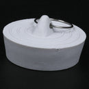 Rubber Bathtub Sink Wash Basin Plug Stopper--Off-White G4A4