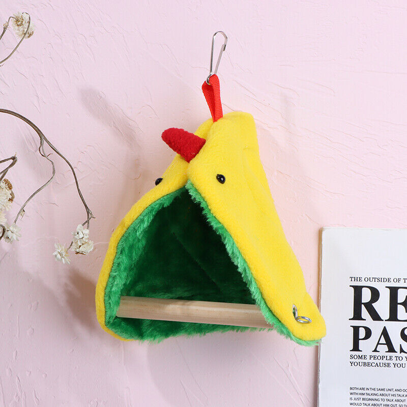 Bird Parrot Nest Soft Plush Bird Parrot Hammock Warm Hanging Bed For Pet CaS Hn