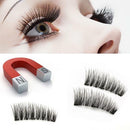 Pro  Magnetic 4pcs False Eyelashes No Glue Handmade Natural Extension Eye Lashes