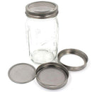 Set of 2 Stainless Steel Sprouting Jar Lid Kit for Superb Ventilation Fit foY8D7