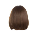 Natural Short Wigs Bob Style Straight Synthetic Brown Women'S Wig With Bang