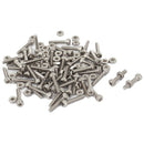 50Set M2x10mm Hex Socket Head Knurled Cap Screws Bolts Nut B7X5