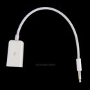 Sync 3.5mm Male AUX Auxiliary Audio Plug Jack to USB Cord Converter Cable hv2n