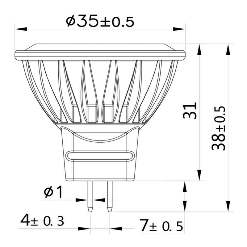 MR11 3W Downlight Bulb LED Spotlight Lamp Globe Light Replacement Hotel Halls