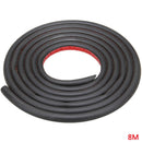 8M Weatherstrip Flexible D-Type Car Rubber Door Edge Trim Seal Hollow Adhesive