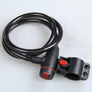 Universal Anti-Theft Steel Coil Cable Motorcycle Lock Bicycle Lock with Key