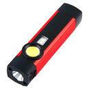 USB Rechargeable Magnetic LED Flashlight Work Light COB Inspection Lamp