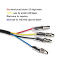 2Pcs Motorcycle Turn Signal 6Led Indicator Locomotive Universal Turn Signal H1X8