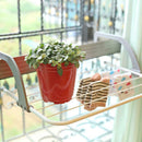 Adjustable Folding Clothes Dryer Racks Hanger Shelf Balcony Storage Holder